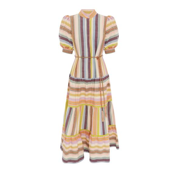 Alemais Multicolor Striped Mini Dress - Picture 6 of 7